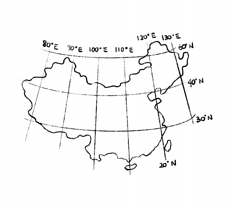 Map of China showing a circle radiating from Wuhan